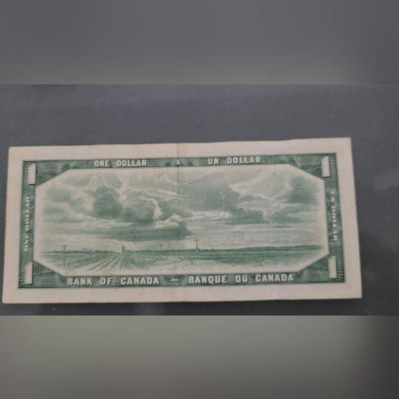 1954 Canadian $1 - Picture 2 of 2